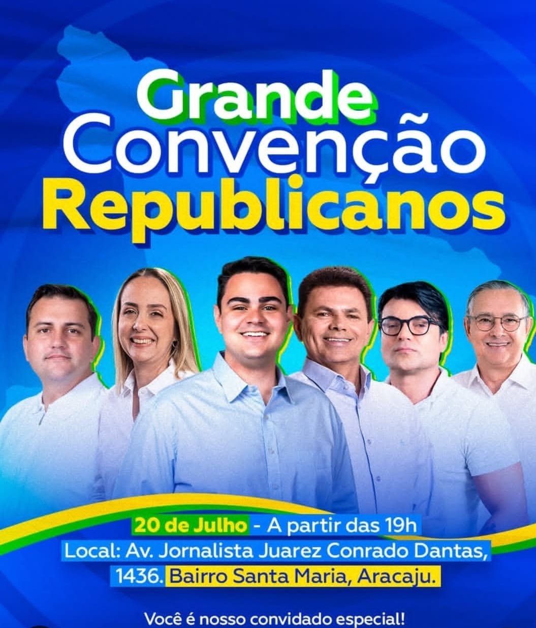 Republicanos realiza Grande Convenção Estadual em Aracaju no próximo dia 20 de julho